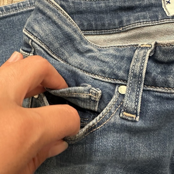 Paige Verdugo Jeans Skinny Mid Rise Cropped Stretch Denim Skinny Forever Size 24 - Picture 6 of 12